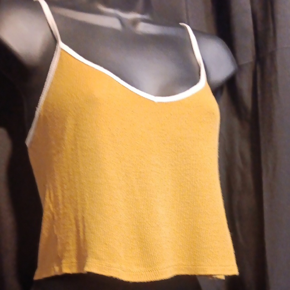 Mustard Yellow Women's Crpp Top